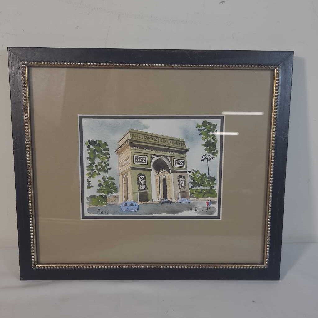 PARIS ACH DE TRIOMPHE WATERCOLOUR