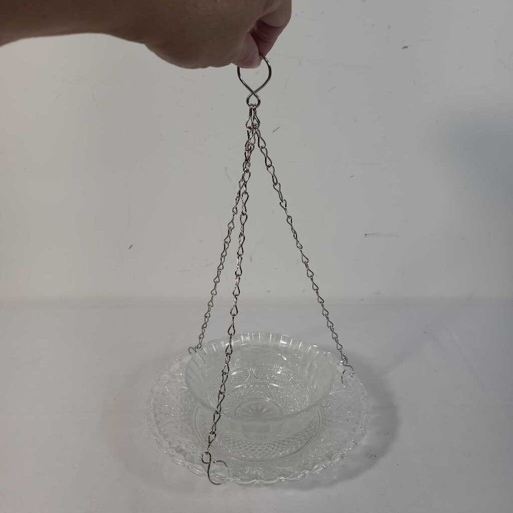 GLASS PLATE BIRD FEEDER