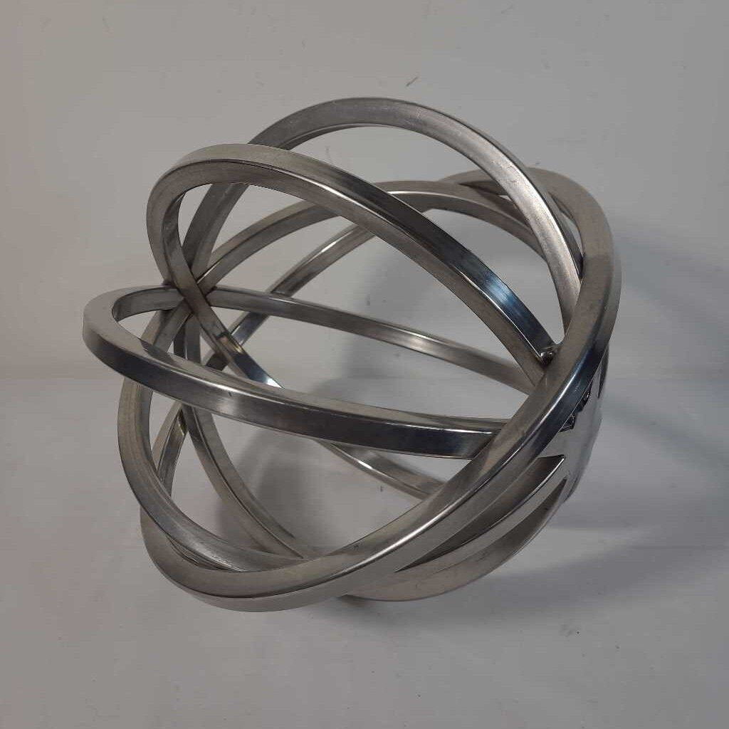 DECORATIVE SILVER METAL BALL