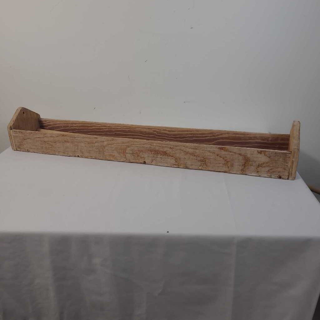 RUSTIC WOODEN TRAY W/HANDLE