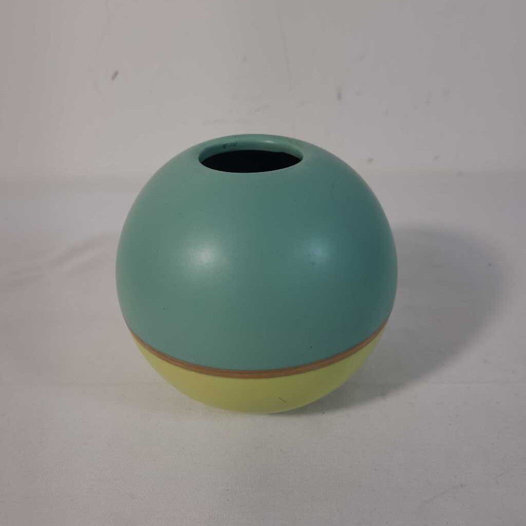 2 TONE ROUND VASE