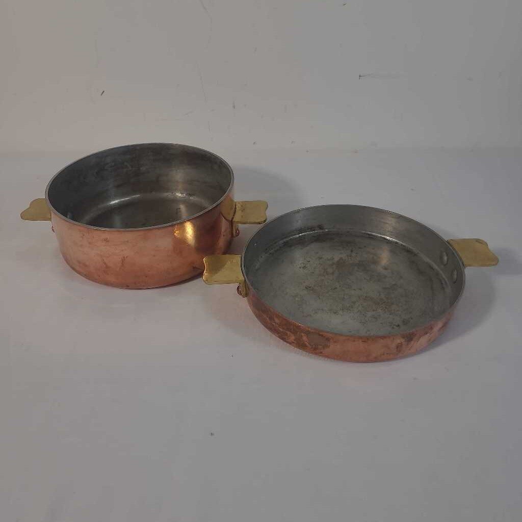 MAUVIEL COPPER COVERED POMMES ANNA PAN