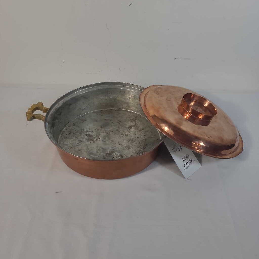 VTG COPPER POT W/LID