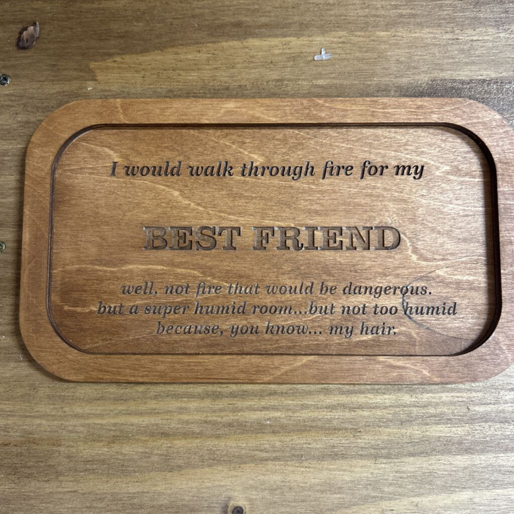Key and pocket tray - I'm gone fishing