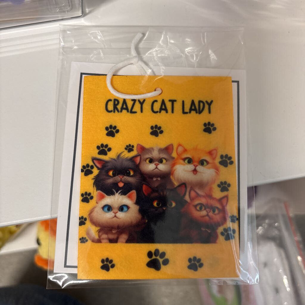 Crazy Cat Lady Car Freshener