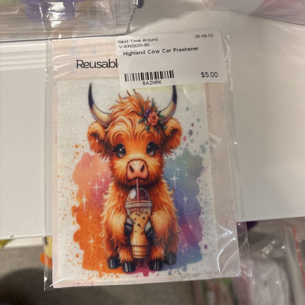 Highland Cow Car Freshener