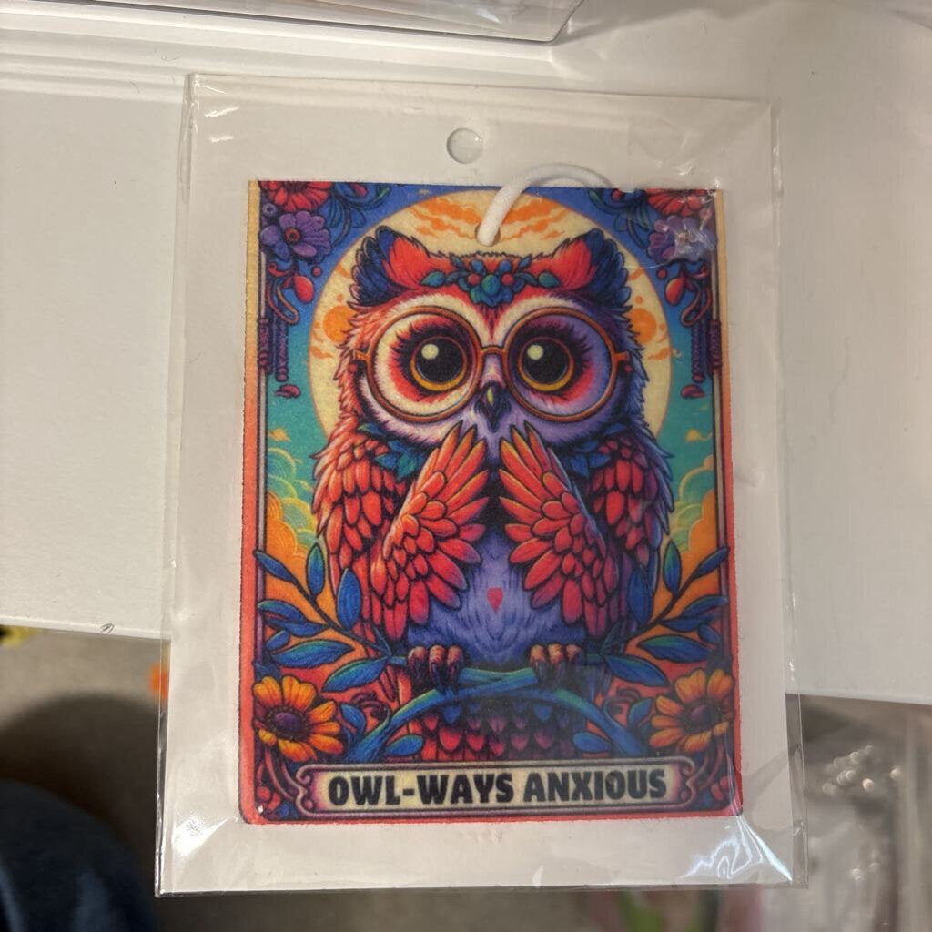 Owl-Ways Anxious Car Air Freshener