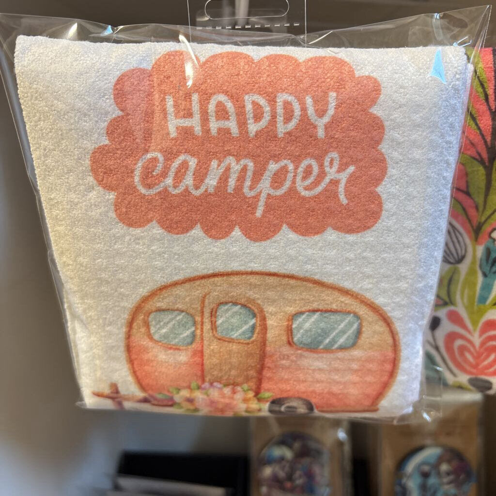 Happy Camper Kitchen Towel