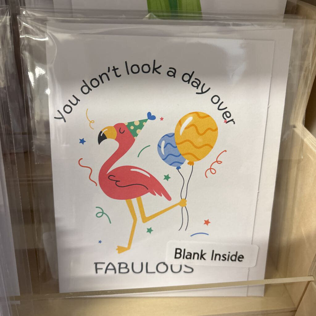 Flamingo Birthday Card
