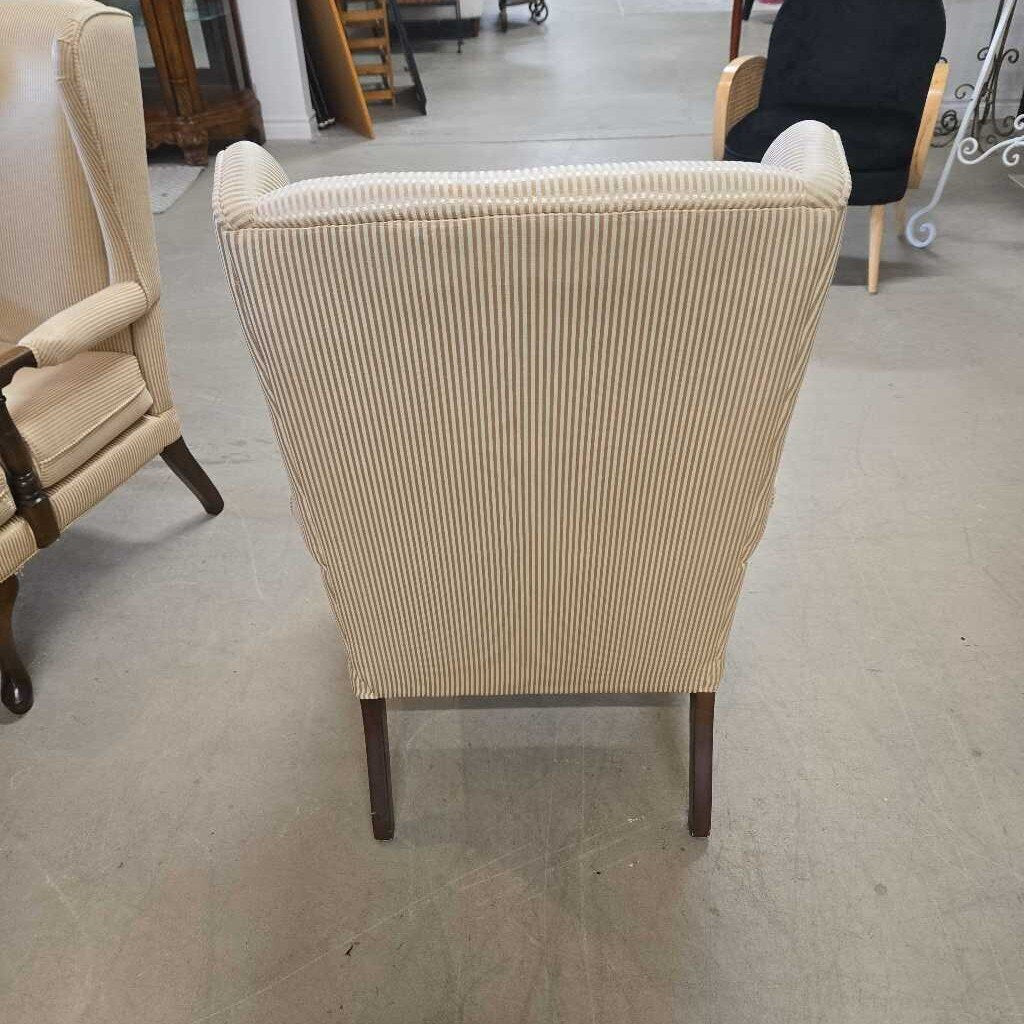 GOLD STRIPE ARM CHAIR