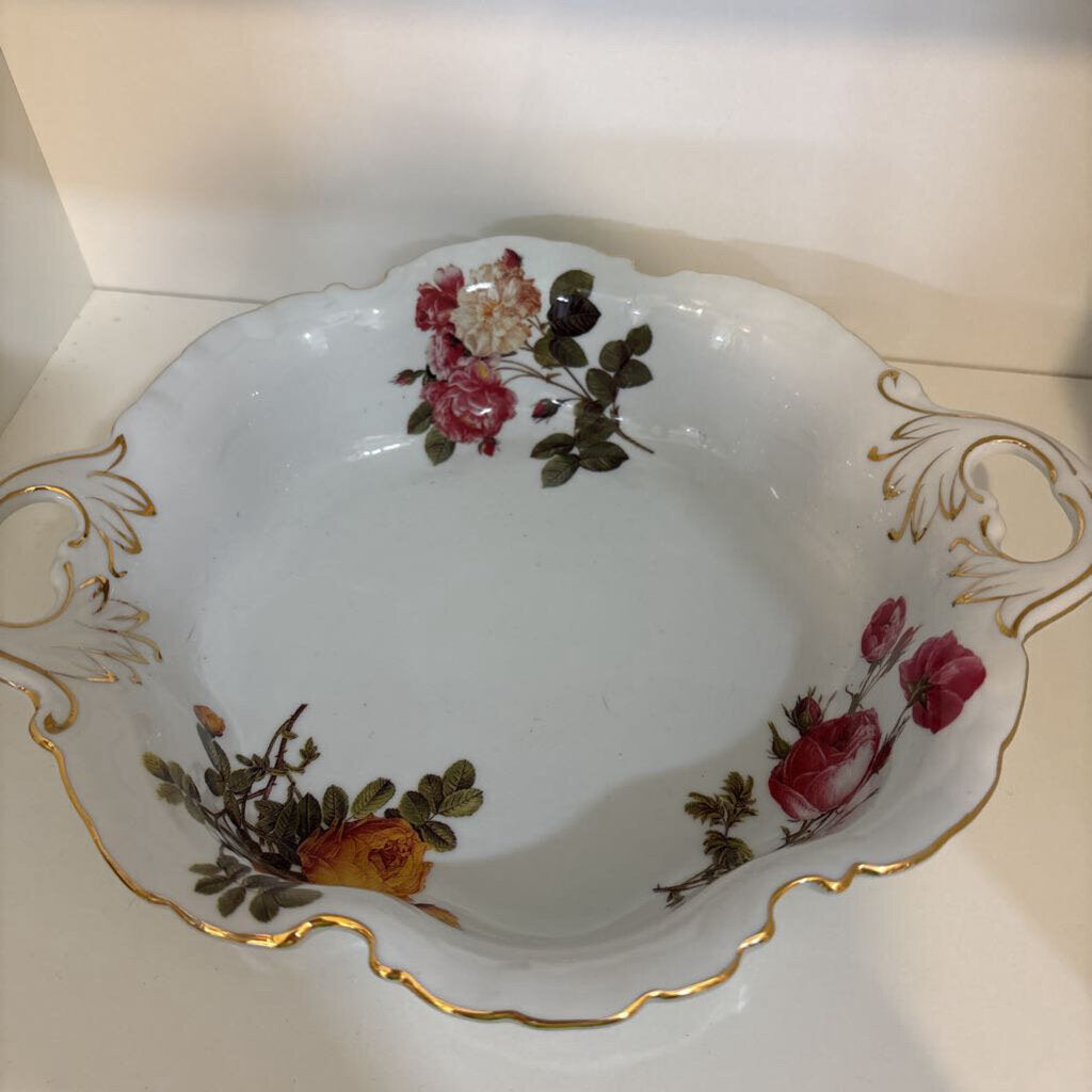 VINTAGE ROSES CAKE DISH