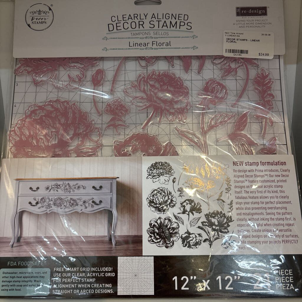 DECOR STAMPS - LINEAR FLORAL