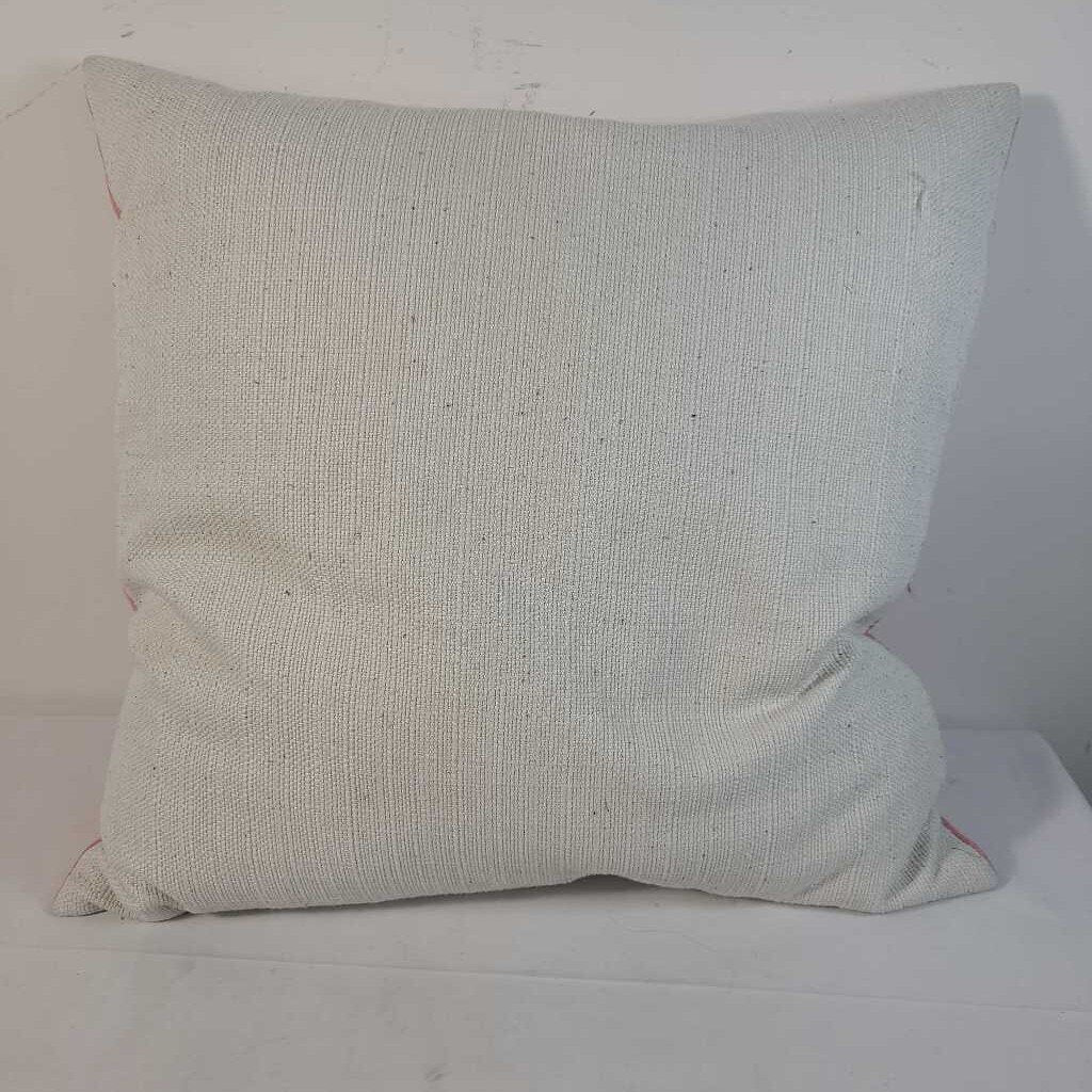 DOUBLE SIDED DOWN FILLED PILLOW PINK/TAUPE