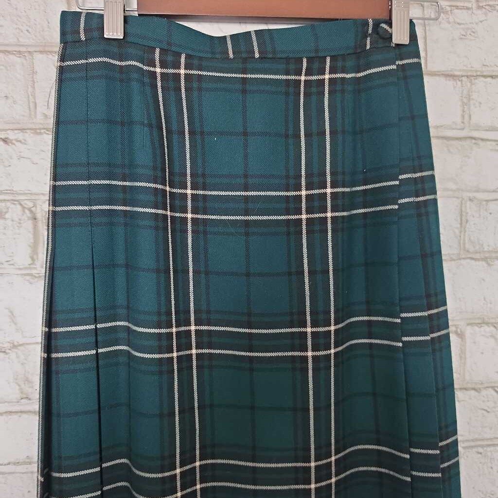 Vintage HIGHLAND QUEEN Plaid (McLean Tartan) Wool Maxi Kilt