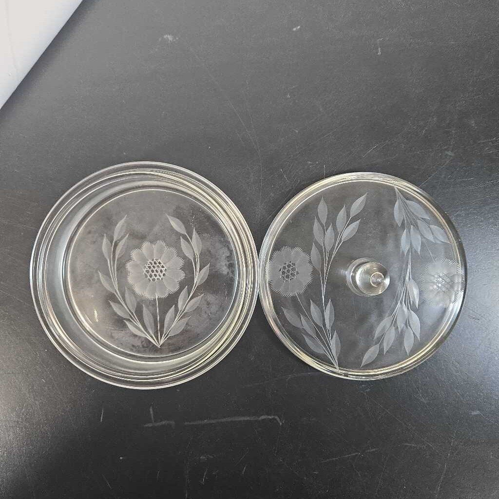 CORNFLOWER DISH W/LID
