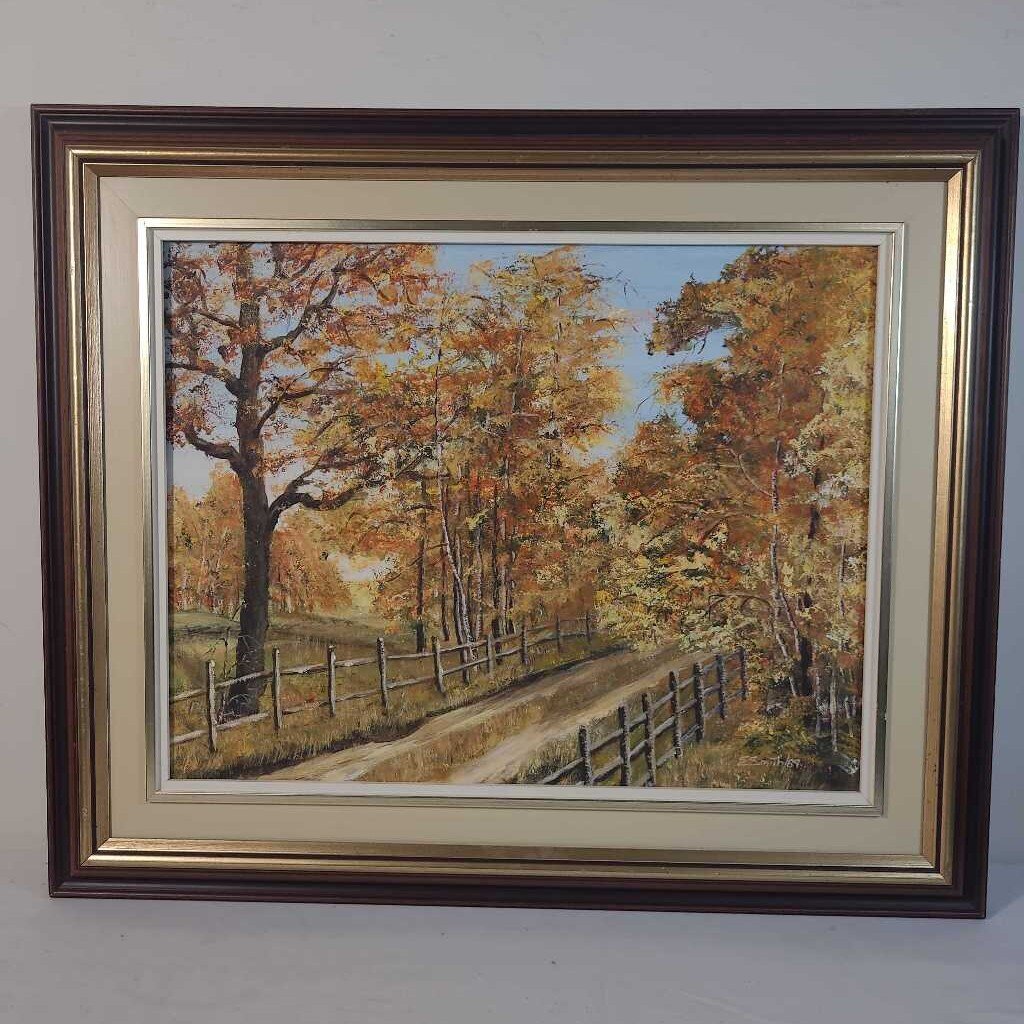 FALL LANDSCAPE OIL PAINTING
