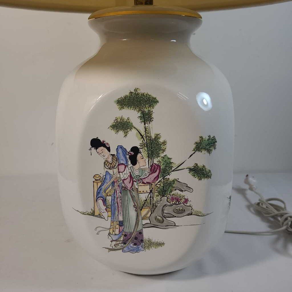 CERAMIC ASIAN TABLE LAMP