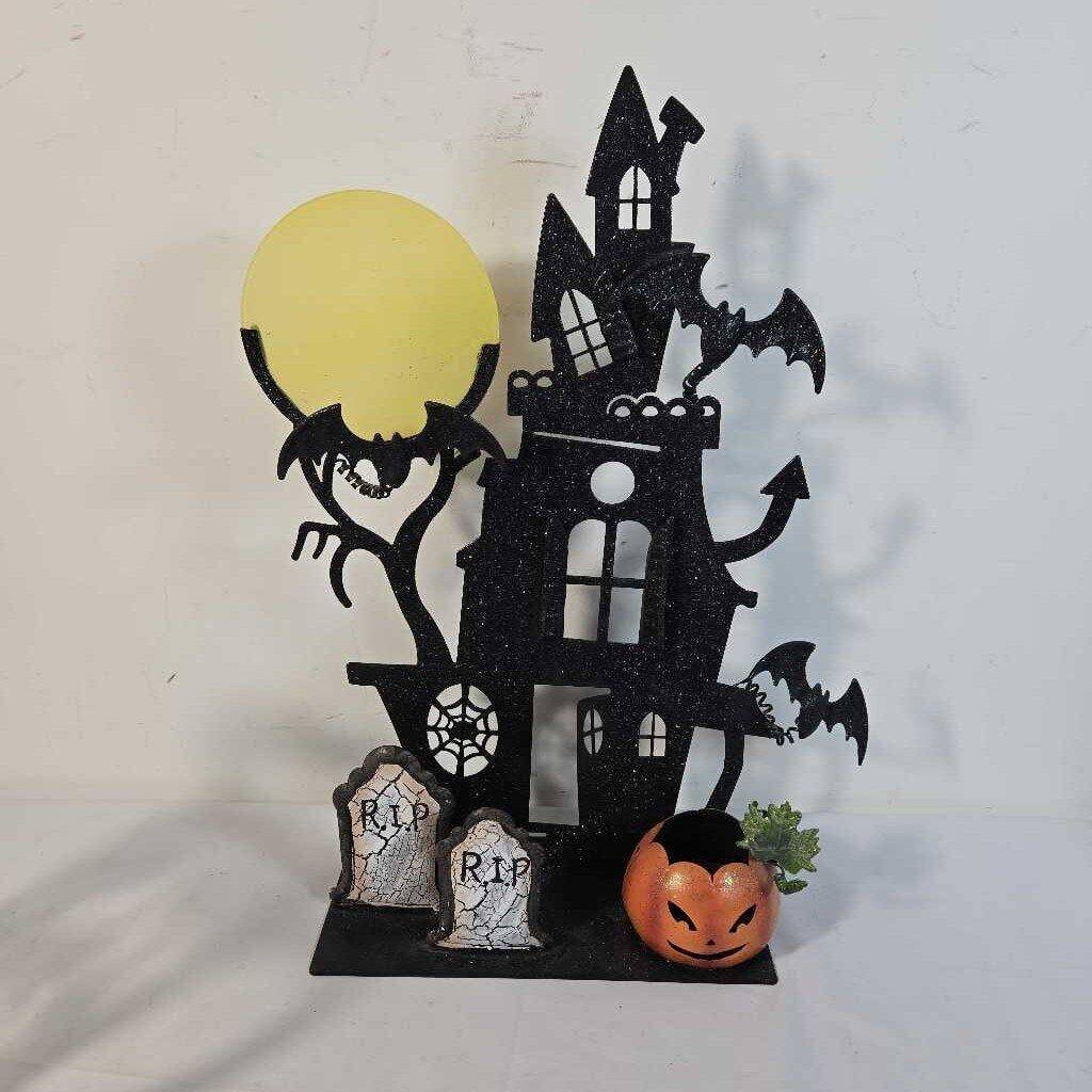 HAUNTED HOUSE TEA LIGHT HOLDER
