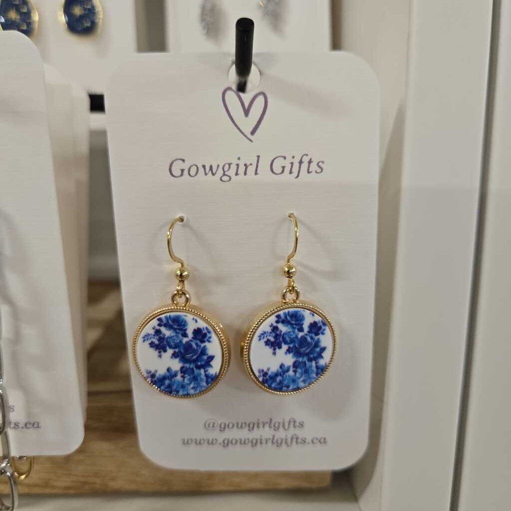 Earrings - Vintage Floral Dangles
