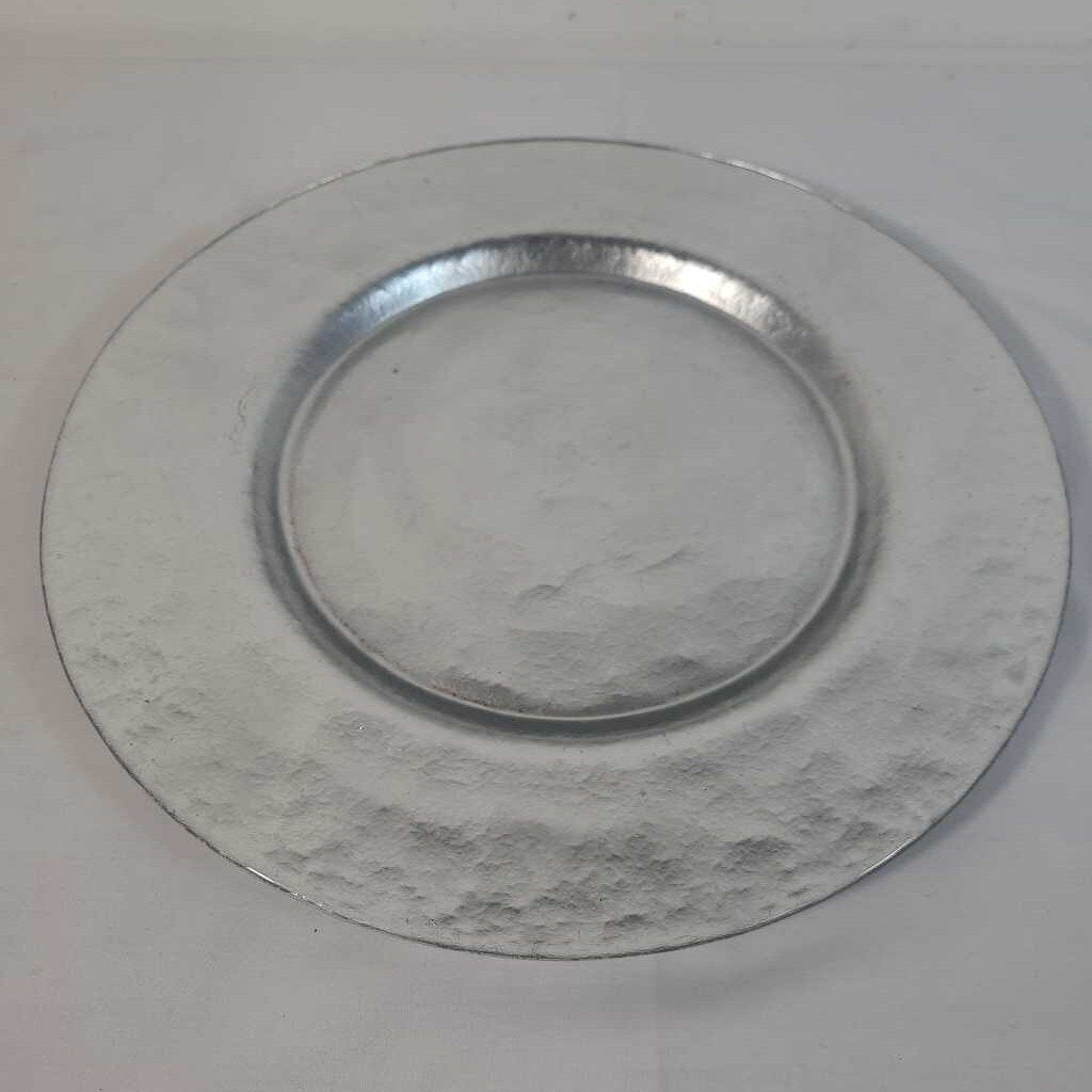 SILVER FOIL GLASS CHARGER