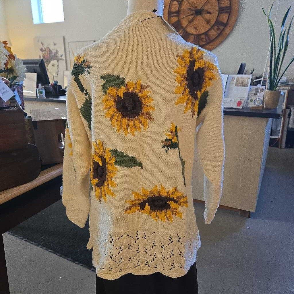 HANDKNIT SUNFLOWER SWEATER
