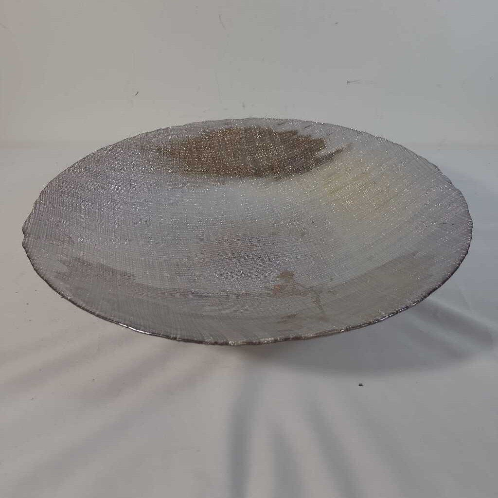 WOVEN GLASS DECORATIVE BOWL