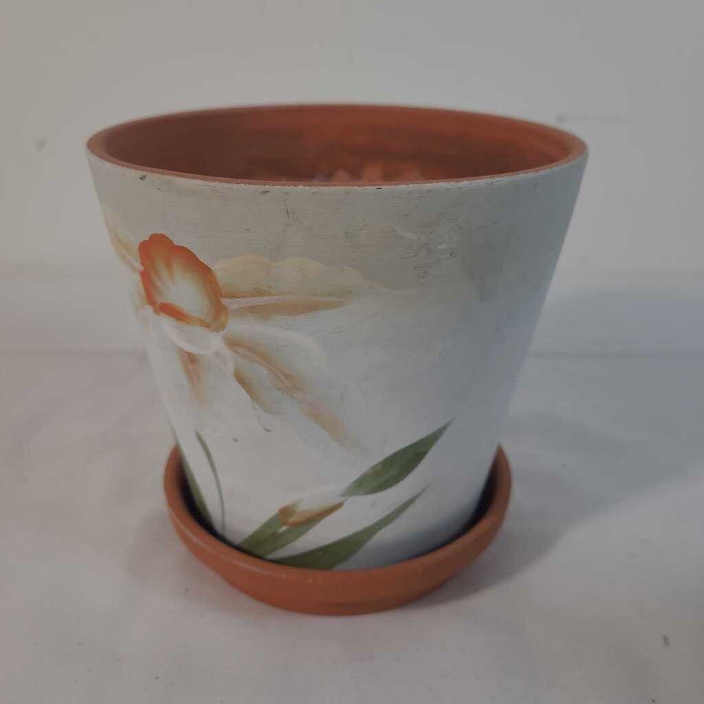 TERRACOTTA POT W/SAUCER