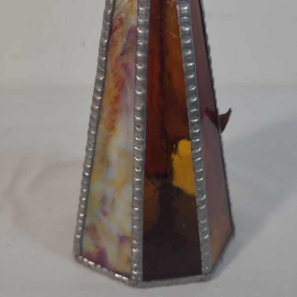 STAINED GLASS VOTIVE HOLDER