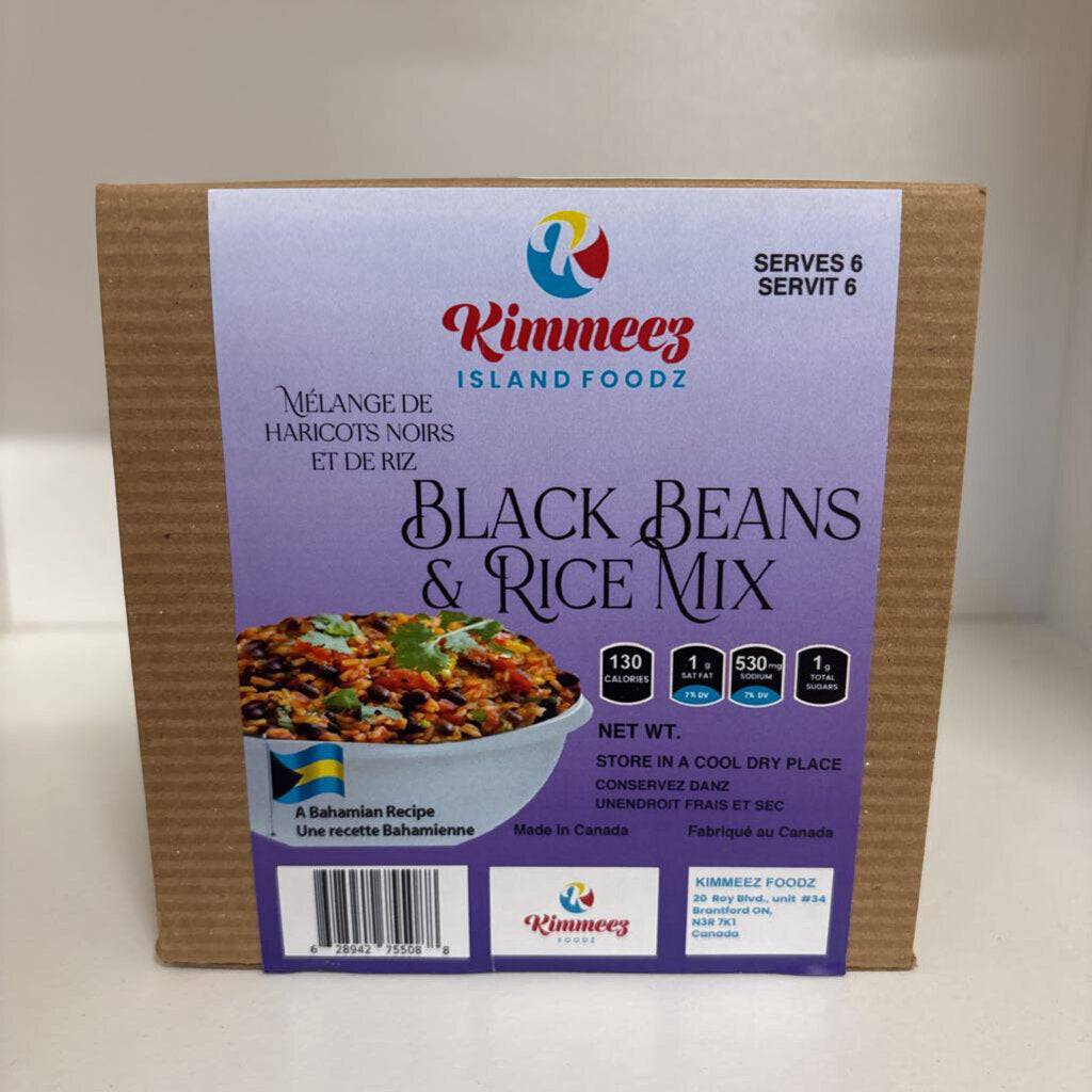 Kimmeez Foodz Black Beans N Rice Mix
