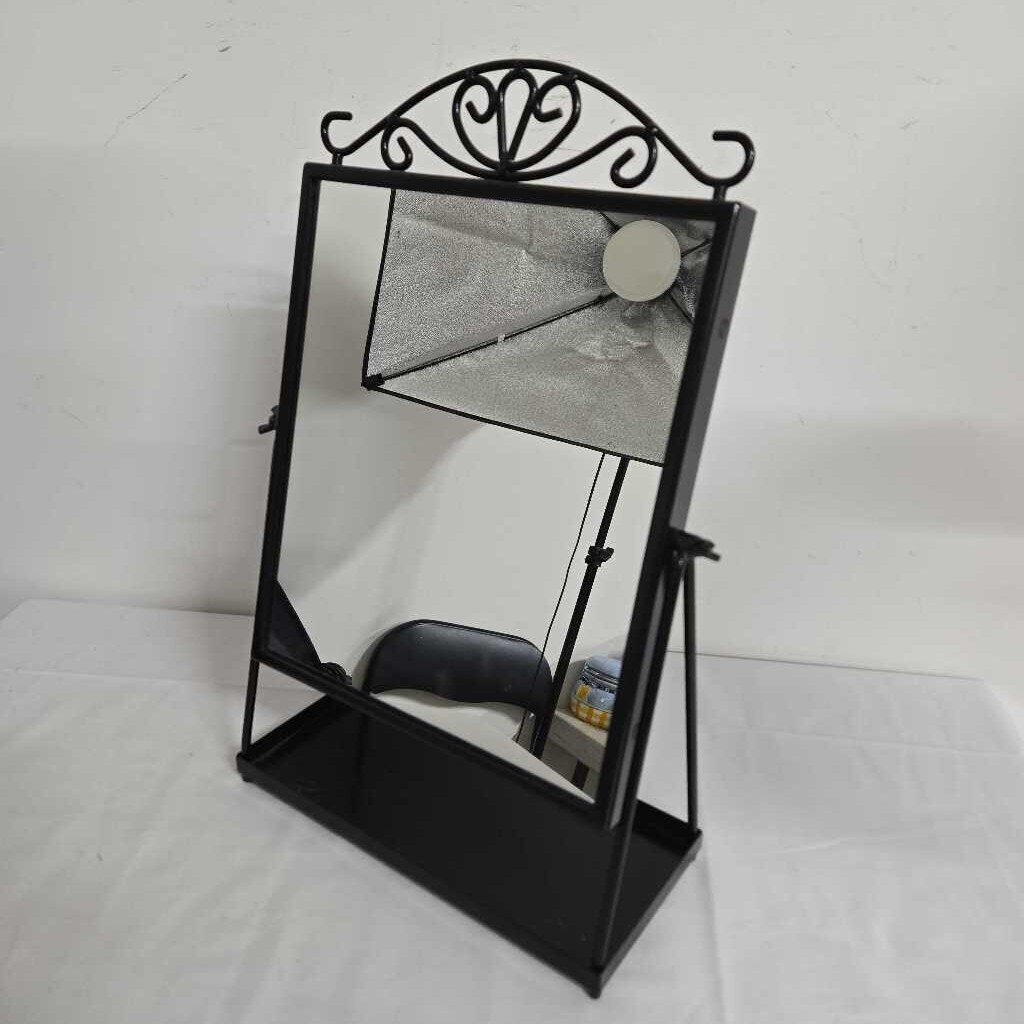 BLACK VANITY TOP MIRROR