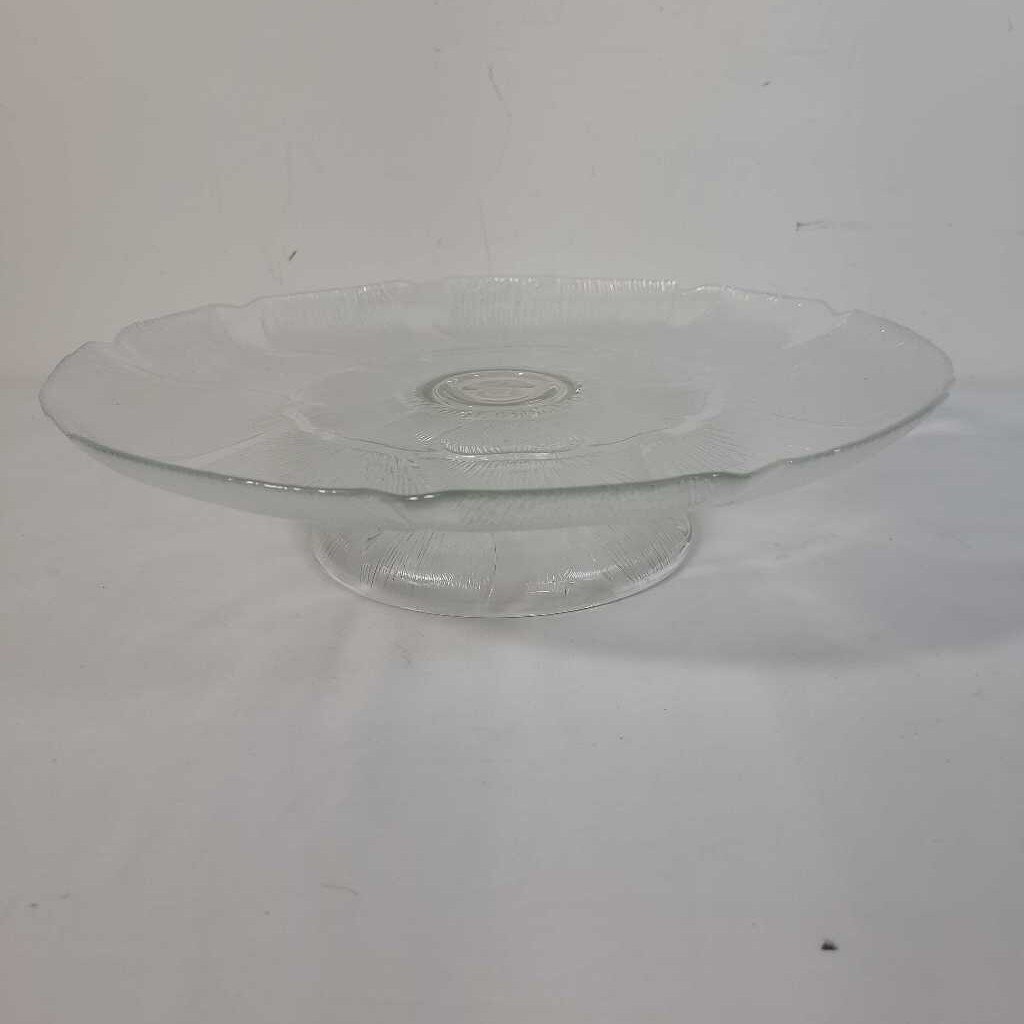 FLEUR LUMINARC CAKE PEDESTAL PLATE
