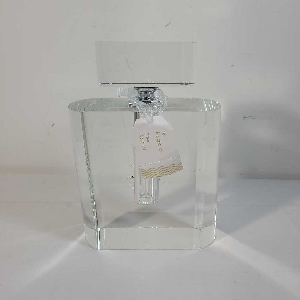 DECORATIVE GLASS PERFUME BOTTLE