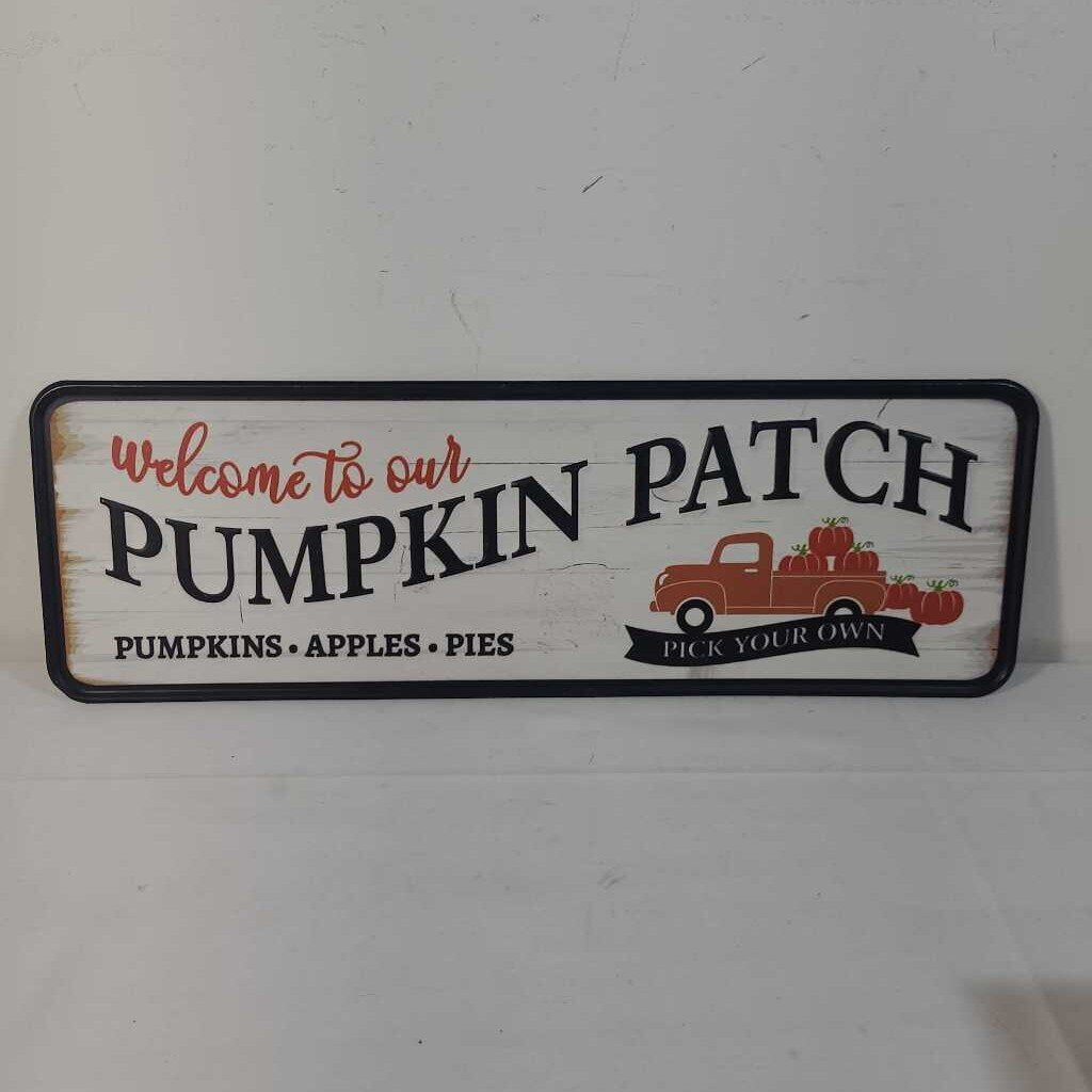 PUMPKIN PATCH TIN SIGN