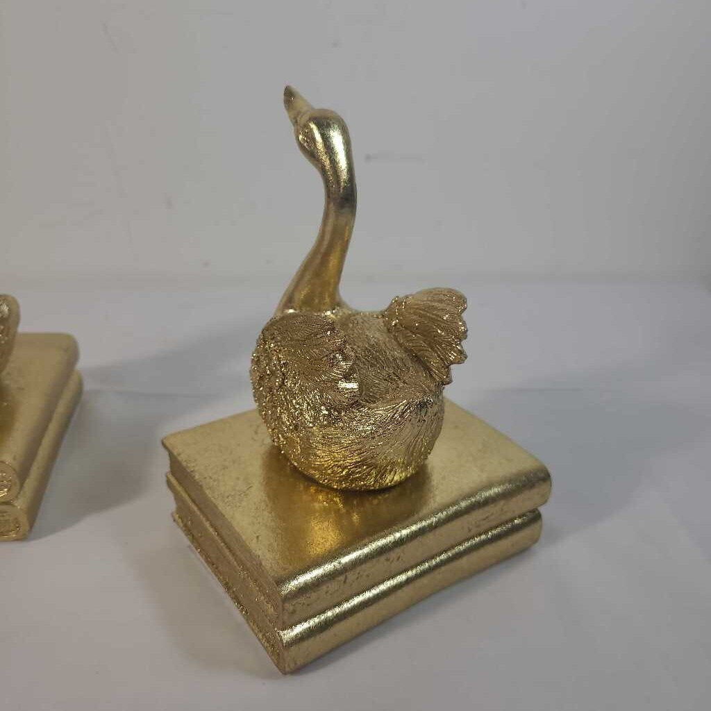 PR GOLD SWAN BOOKENDS