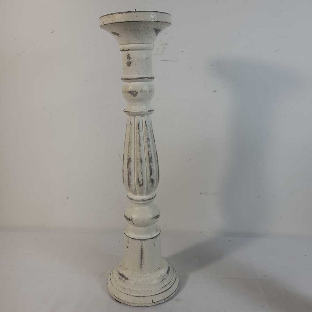 17" DISTRESSED CANDLESTICK