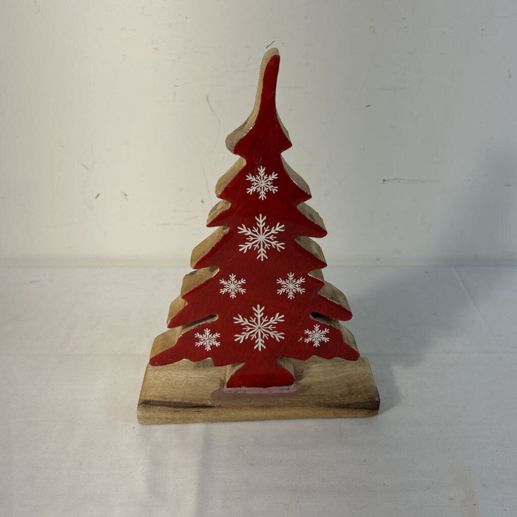 LG WOOD TREE - RED