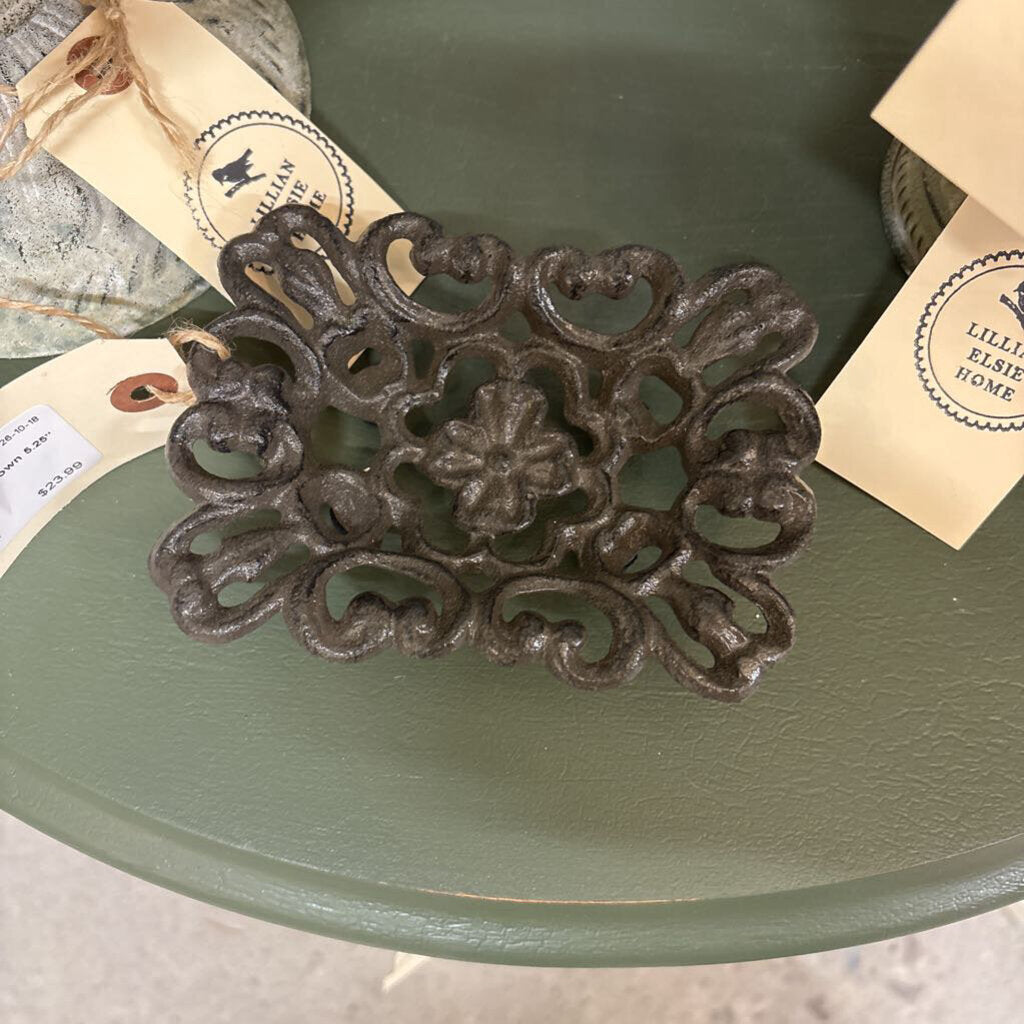 Cast Iron Soap Dish - Brown
