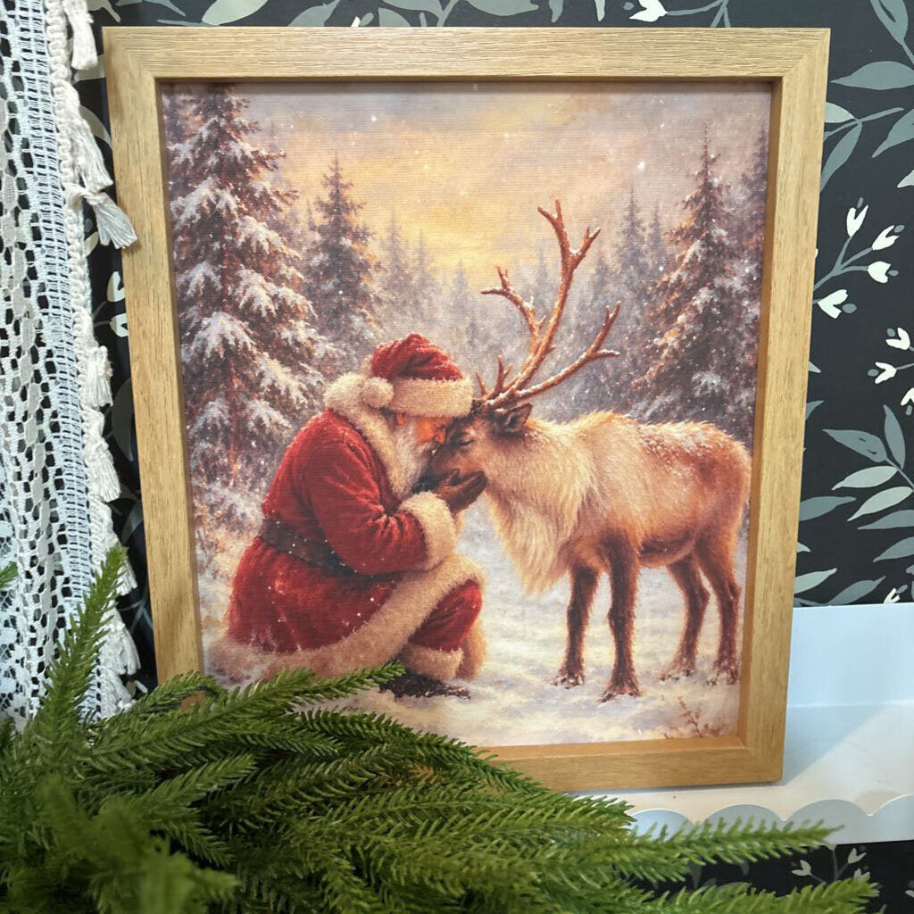 11 x 14 Santa with Dear Frame