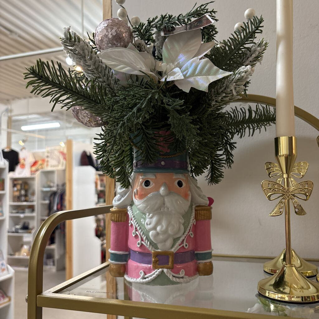 Pink Nutcracker Planter