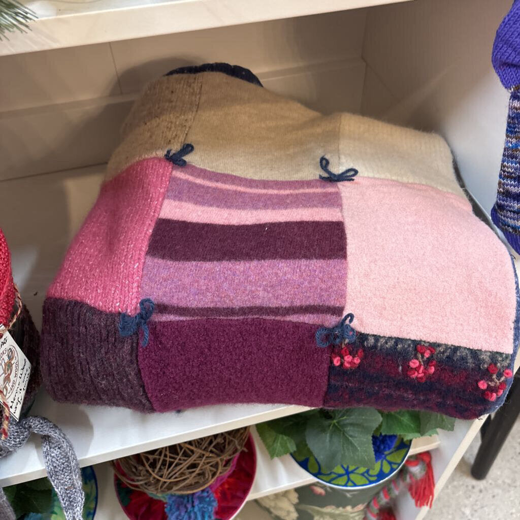 Upcycled Sweater blanket