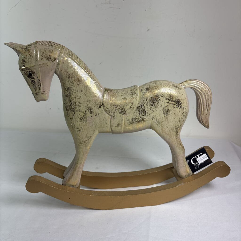 WOODEN ROCKING HORSE