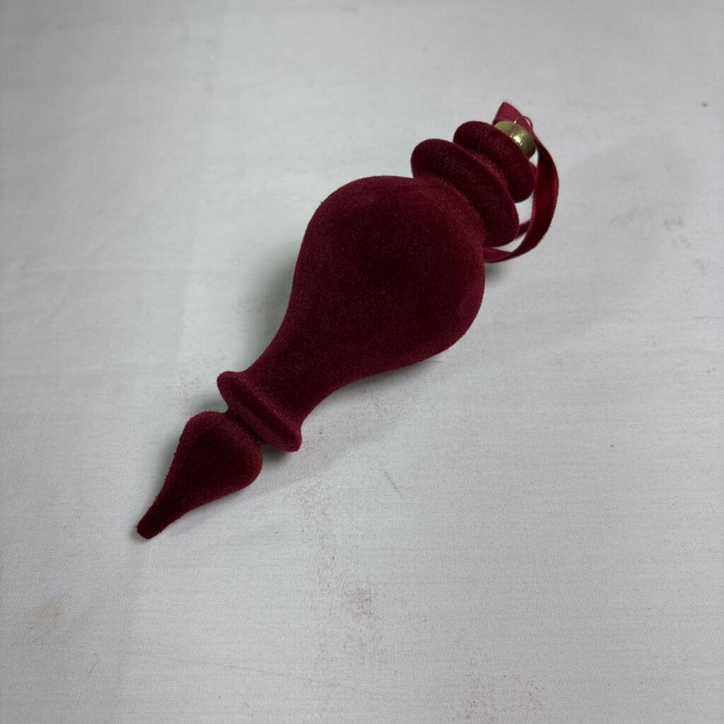 FINIAL ORNAMENT - BURGUNDY