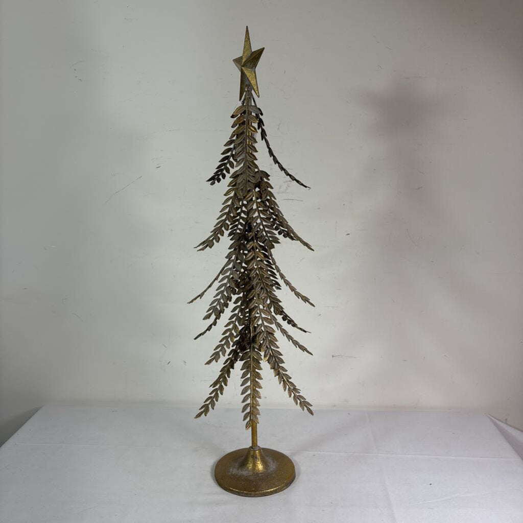 ANTIQUE GOLD METAL TREE - LG