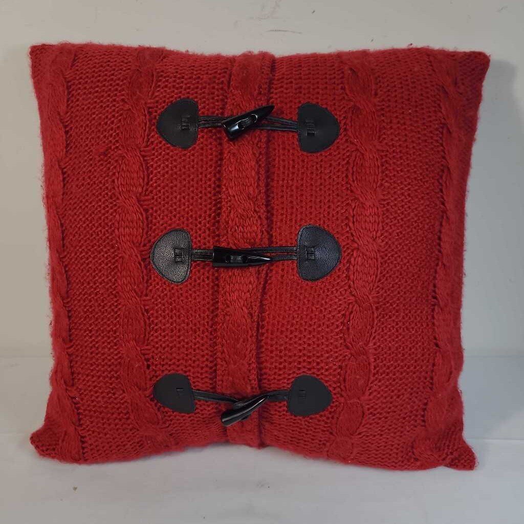 RED SWEATER PILLOW