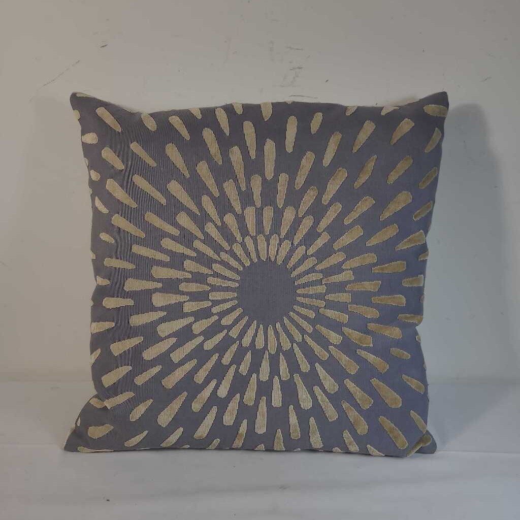 GREY & TAUPE DOWN FILLED PILLOW