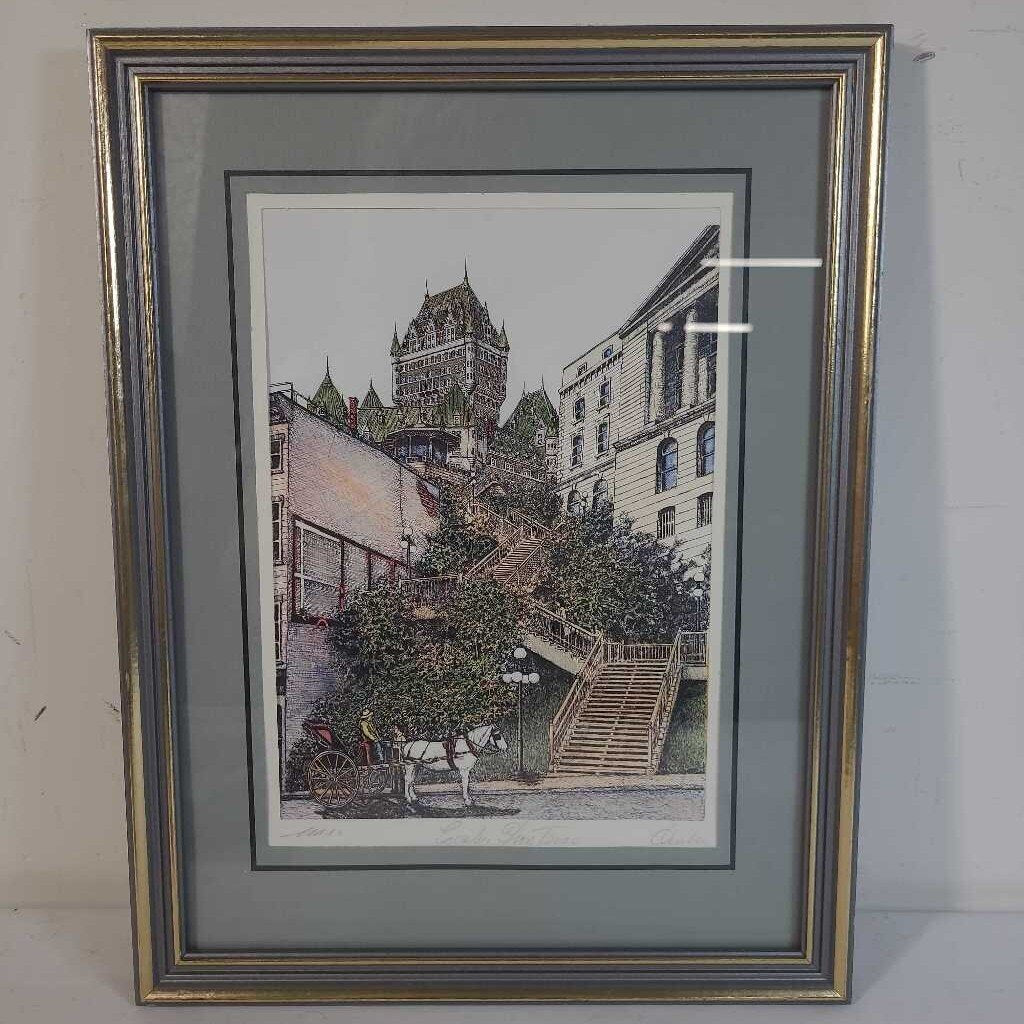 FRENCH WATERCOLOUR A