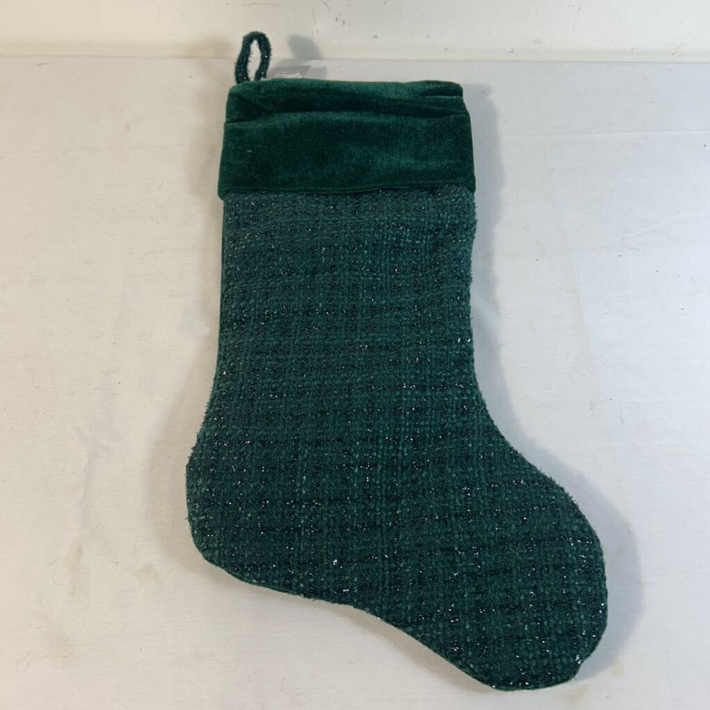 GREEN TWEED STOCKING