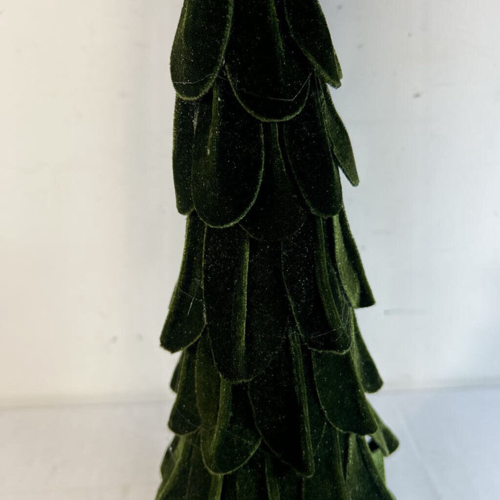 DARK GREEN VELVET TREE- 20"