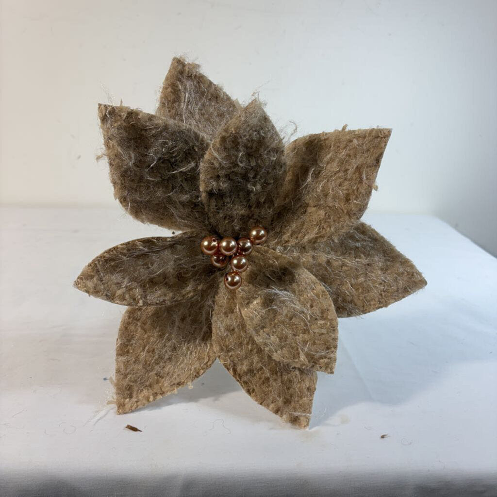 POINSETTIA STEM - LT BROWN BOUCLE