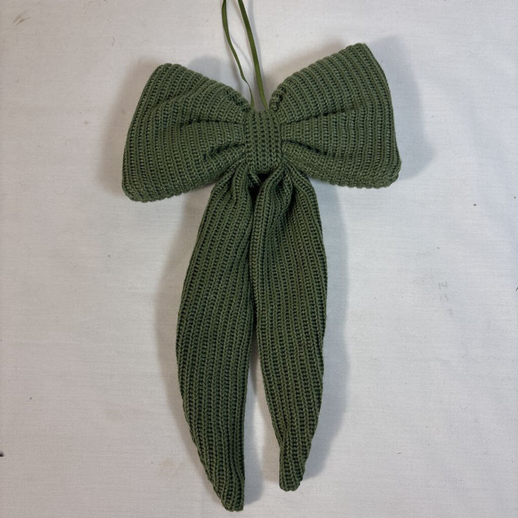 FABRIC BOW - DARK GREEN